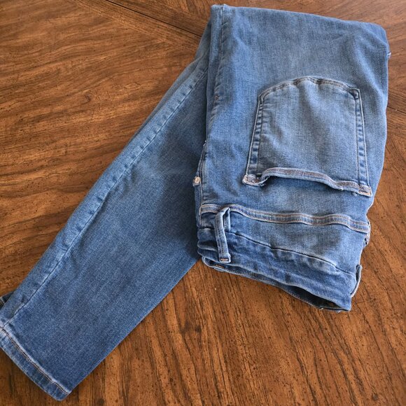 Good American Women's (16) Blue Jeans Indigo 402 Stretch Zipper w/Button Closure - Picture 14 of 16